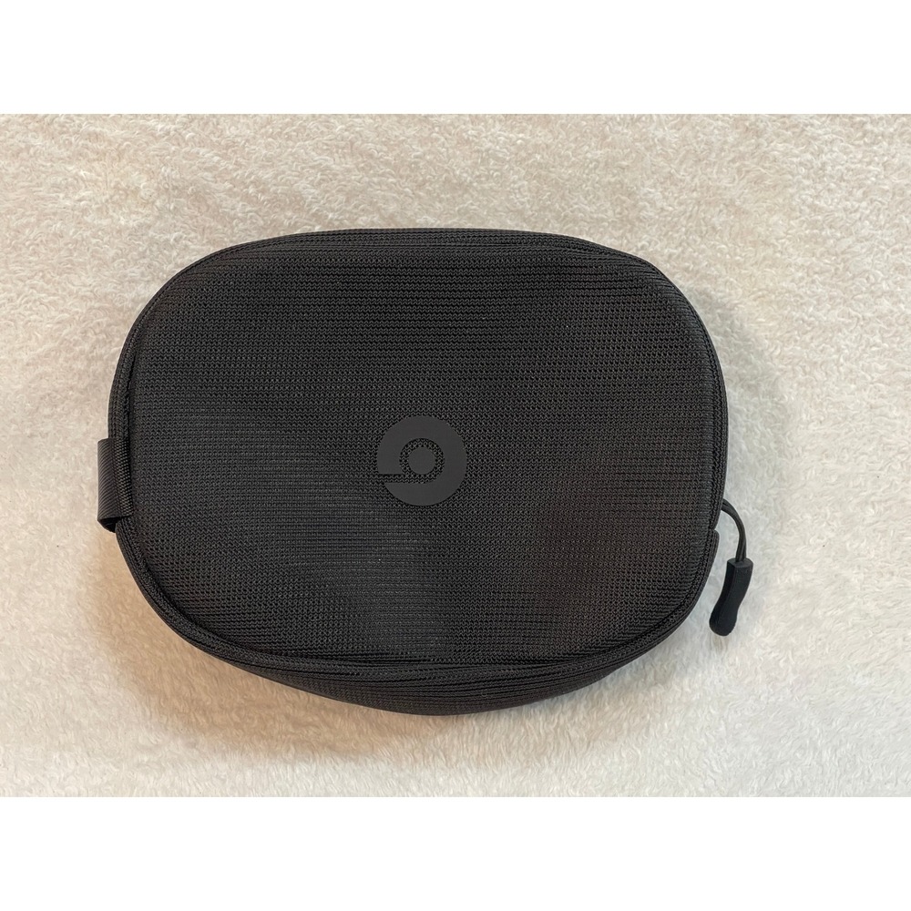 Beats by Dre Black Zippered Headphone Carrying Case Semi Hard Shell Travel Pouch